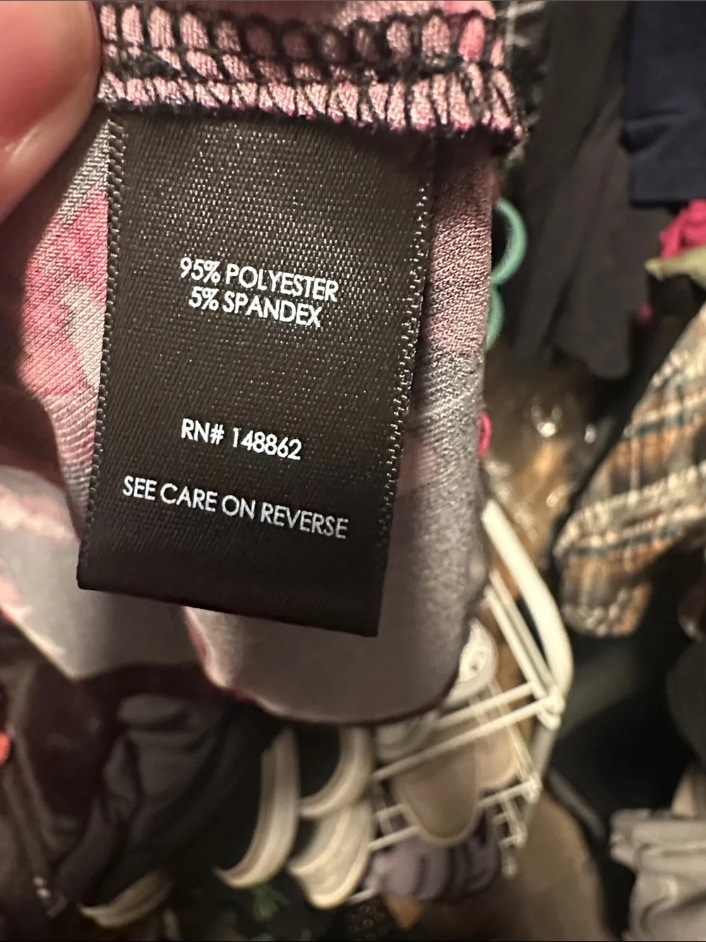 torrid Black and Fuchsia Floral Wrap top - Picture 3 of 3